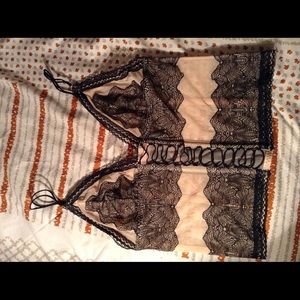 Nude/Black Lingerie